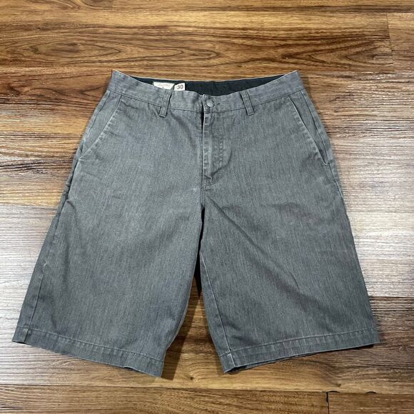 Volcom Frickin Too Chino Stretch Gray Shorts Men's Size 30 - Picture 1 of 6